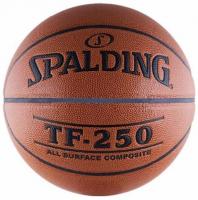 Баскетбольный мяч тренировочный "Spalding TF-250 All Surface" 74-532z, размер 6