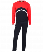 Тренировочный костюм детский JCS-4201-621, хлопок, черный/красный/белый