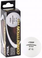 Мяч для настольного тенниса Stiga Competition3*** 5160-03, 3 штуки