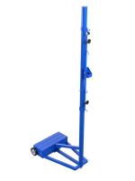 Стойка волейбольная МОБИЛЬНАЯ без противовесов, с механическим натяжением, на колесах
