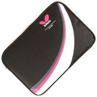 Чехол прямоугольный для одной ракетки Butterfly 85115, черно-бело-розовый