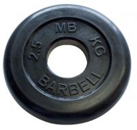 Диск обрезиненный Barbell MB-PltB50-2,5, d=50 мм, 2.5 кг
