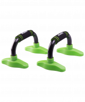 Упоры для отжиманий «Классические» BA-302, черные/зеленые