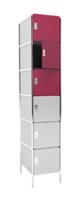 6S300/W Шкаф 6 секционный цветной HPL, вертикальный крой