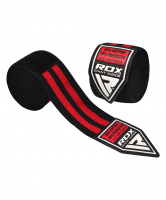 Бинт боксерский PRO HWP-1BR BLACK/RED, 4,5 м