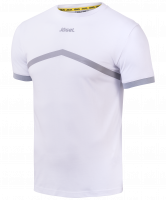 Футболка тренировочная JCT-1040-018, хлопок, белый/серый