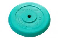 Диск обрезиненный цветной, d=26 мм, 10 кг (зеленый)