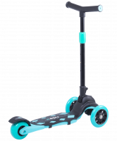 Самокат 3-колесный 3D Robin, 120/90 мм, бирюзовый