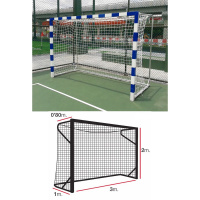 Сетка гандбольная / футбольная  "EL LEON DE ORO"арт.11443010000,a:3.0 b:2.0 c:0.8 d:1.0м,3,0мм ПП бел. Сетка гандбольная / футбольная  "EL LEON DE ORO"арт.11443010000,a:3.0 b:2.0 c:0.8 d:1.0м,3,0мм ПП бел.