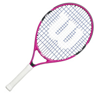 Ракетка для большого тенниса  Wilson Burn Pink23 GR0000, арт.WRT218100, для 7-8 лет, алюминий,со струнами,роз-бел-черн Ракетка для большого тенниса  Wilson Burn Pink23 GR0000, арт.WRT218100, для 7-8 лет, алюминий,со струнами,роз-бел-черн