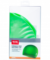 Шапочка для плавания Wrinkle Free Junior Silicone Cap, силикон, LCSJR/326, зеленый