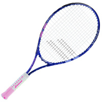Ракетка для большого тенниса детская  BABOLAT B`FLY 25 Gr00, арт.140201, для 9-10 лет,алюминий,со струнами,т.син-сирен. Ракетка для большого тенниса детская  BABOLAT B`FLY 25 Gr00, арт.140201, для 9-10 лет,алюминий,со струнами,т.син-сирен.