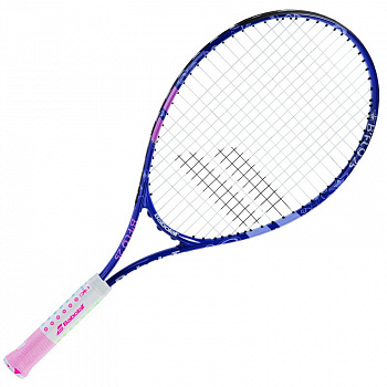 Ракетка для большого тенниса детская  BABOLAT B`FLY 25 Gr00, арт.140201, для 9-10 лет,алюминий,со струнами,т.син-сирен. Ракетка для большого тенниса детская  BABOLAT B`FLY 25 Gr00, арт.140201, для 9-10 лет,алюминий,со струнами,т.син-сирен.