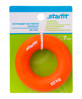 Эспандер кистевой ES-403 "Кольцо", диаметр 7 см, 20 кг, оранжевый