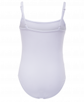 Купальник гимнастический AA-110, на бретелях, хлопок, белый (36-42)