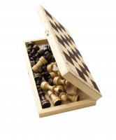 Шахматы обиходные, лакированные