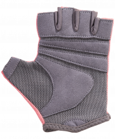 Перчатки для фитнеса SU-127, розовый/серый