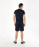 Футболка тренировочная JCT-1040-091, хлопок, темно-синий/белый