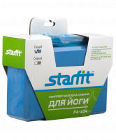 Комплект из блока и ремня для йоги FA-104, синий