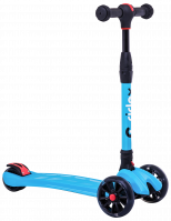 Самокат 3-колесный Stark 3D, 135/90 мм, синий