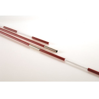 Антенны волейбольные разборные "EL LEON DE ORO" арт.94199900099, под карманы, 1.8 м, фиберглас, красно-белые