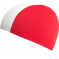 Шапочка для плавания  "FASHY Shot Shape Polyester", арт.3241-04, полиэстер, 3 панели, бело-красный Шапочка для плавания  "FASHY Shot Shape Polyester", арт.3241-04, полиэстер, 3 панели, бело-красный
