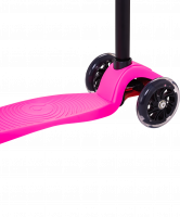 Самокат 3-колесный Snappy 2.0 3D 120/80 мм, розовый