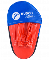 Лапы  прямые, кожзам, пара, красный/синий