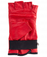 Перчатки снарядные ROYAL CMR-2076, шингарды, кожа, красные