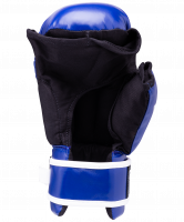 Перчатки для рукопашного боя PG-2047, к/з, синий