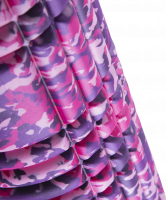 Ролик массажный FA-508, 33x14 cм, розовый камуфляж/черный