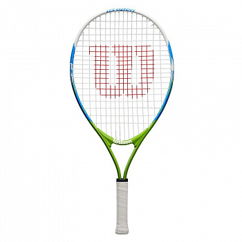 Ракетка для большого тенниса  Wilson US OPEN 23, арт. WRT20320U,для 7-8 лет,алюминий,со струнами, бело-сине-зеленый Ракетка для большого тенниса  Wilson US OPEN 23, арт. WRT20320U,для 7-8 лет,алюминий,со струнами, бело-сине-зеленый