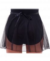 Юбка AA-261, на завязке , полиамид, сетка, черный (30-34)