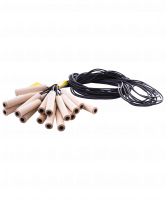 Скакалка резиновая с деревянной ручкой, 3,80 м (ТОЛЬКО по 10 шт.)