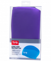 Шапочка для плавания Long Hair Wrinkle-Free Silicone Cap, силикон, LCSL/510, фиолетовый