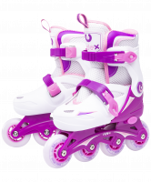 Ролики раздвижные Cricket Purple, пластиковая рама