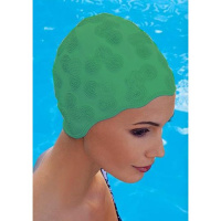 Шапочка для плавания женская  "FASHY Moulded Cap", арт.3100-00-60, резина, зеленый Шапочка для плавания женская  "FASHY Moulded Cap", арт.3100-00-60, резина, зеленый