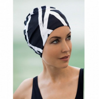 Шапочка для плавания женская  "FASHY Exclusive swimcap", арт.3436, полиамид, эластан, черно-белый Шапочка для плавания женская  "FASHY Exclusive swimcap", арт.3436, полиамид, эластан, черно-белый