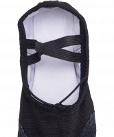 Балетки подростковые, текстиль, черный, р. 38-42