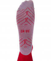 Гетры футбольные JA-003, красный/серый