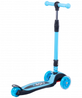 Самокат 3-х колесный 3D Tiny Tot 120/80 мм, голубой