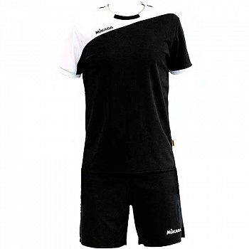 Форма волейбольная мужская "MIKASA", арт. MT351-046-XL, р.XL, 100% полиэстер, черно-белый