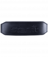 Пояс атлетический SU-320 4 дюйма, натуральная кожа, черный