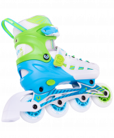 Ролики раздвижные Twist Green, алюминиевая рама