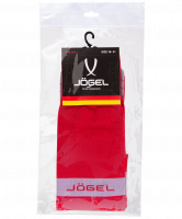 Гетры футбольные JA-003, красный/серый