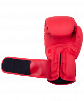 Перчатки боксерские BGS-V010, красный, 10 oz