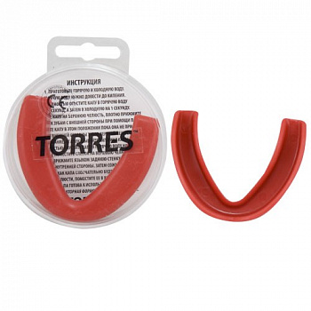 Капа "TORRES" арт. PRL1023RD, термопластичная, евростандарт CE approved, красный