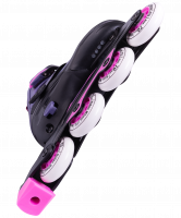 Ролики раздвижные Lunatic Pink, алюминиевая рама