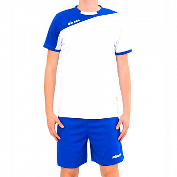 Форма волейб. муж. "MIKASA", арт. MT351-018-L, р.L, 100% полиэстер, бело-синий
