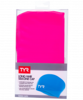 Шапочка для плавания Long Hair Wrinkle-Free Silicone Cap, силикон, LCSL/693, розовый